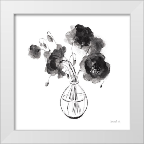 Garden Cuttings II Black White Modern Wood Framed Art Print by Nai, Danhui