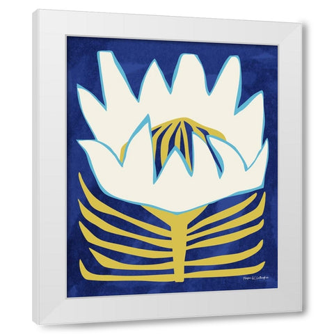 Flower Power II White Modern Wood Framed Art Print by Gallagher, Megan