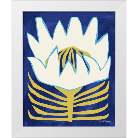 Flower Power II White Modern Wood Framed Art Print by Gallagher, Megan