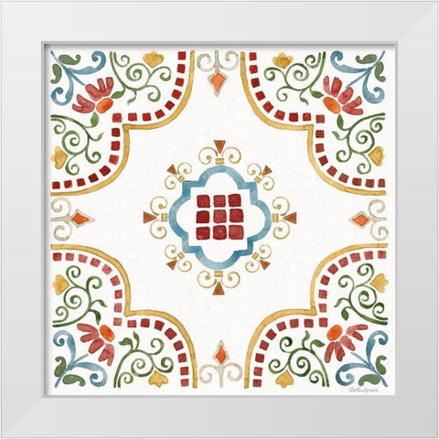 Mediterranean Motif II White Modern Wood Framed Art Print by Grove, Beth