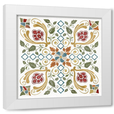 Mediterranean Motif V White Modern Wood Framed Art Print by Grove, Beth