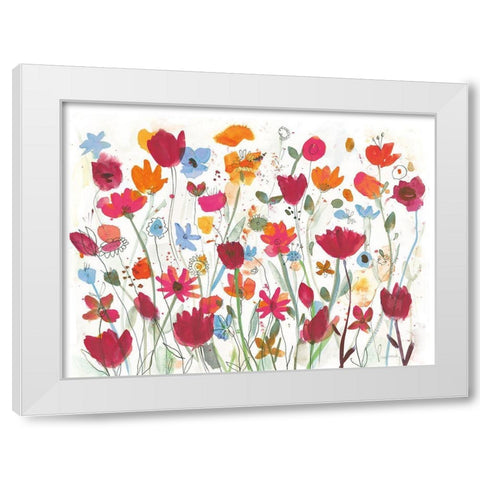 Sunday Stroll I Refresh White Modern Wood Framed Art Print by Warrick, Cheryl