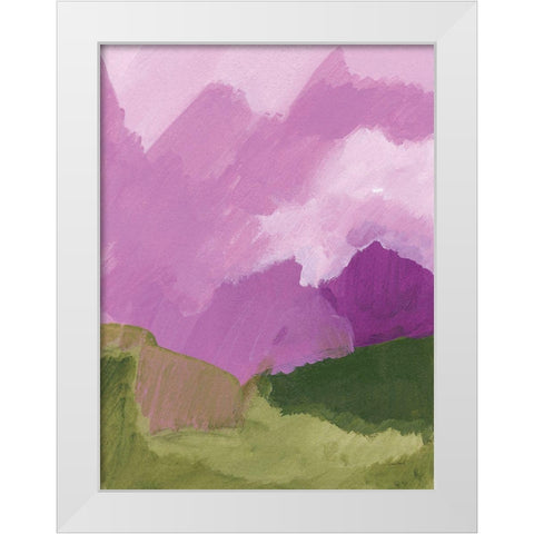 Elusive White Modern Wood Framed Art Print by Mack, Lynn