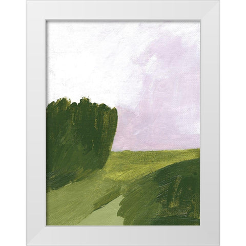 Lotts Lane White Modern Wood Framed Art Print by Mack, Lynn