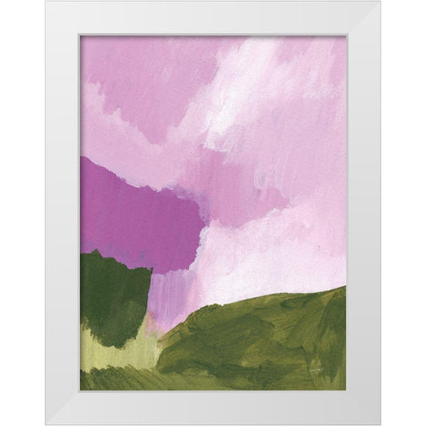 Sentimental White Modern Wood Framed Art Print by Mack, Lynn