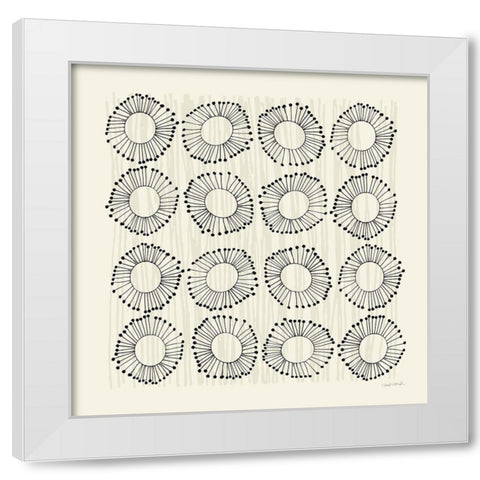 Main Street Twirled Monochrome White Modern Wood Framed Art Print by Warrick, Cheryl