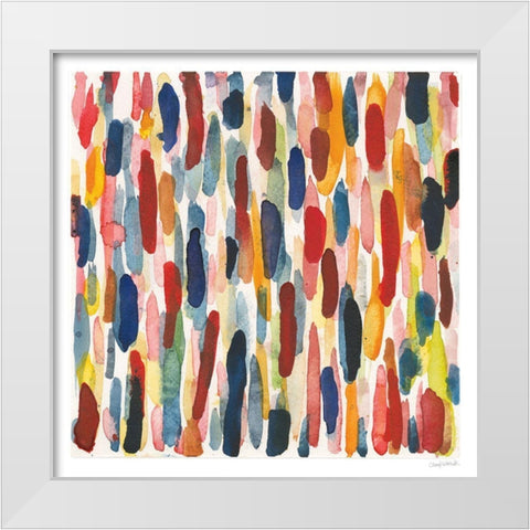 Colorful Patterns IX White Modern Wood Framed Art Print by Warrick, Cheryl