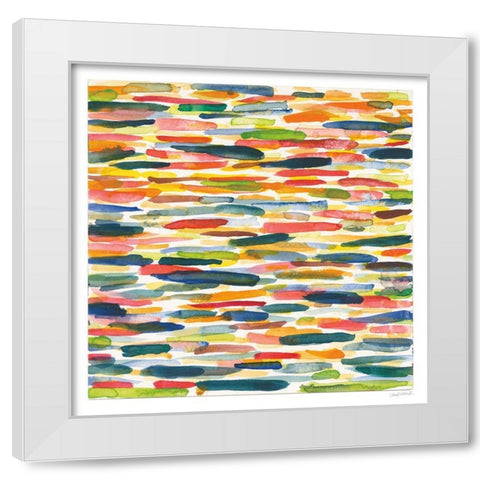 Colorful Patterns X White Modern Wood Framed Art Print by Warrick, Cheryl