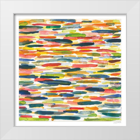 Colorful Patterns X White Modern Wood Framed Art Print by Warrick, Cheryl