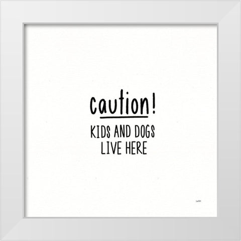 Beautiful Chaos VII White Modern Wood Framed Art Print by York, Leah