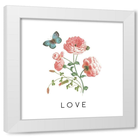 Victorian Garden Bright VII White Modern Wood Framed Art Print by Wild Apple Portfolio