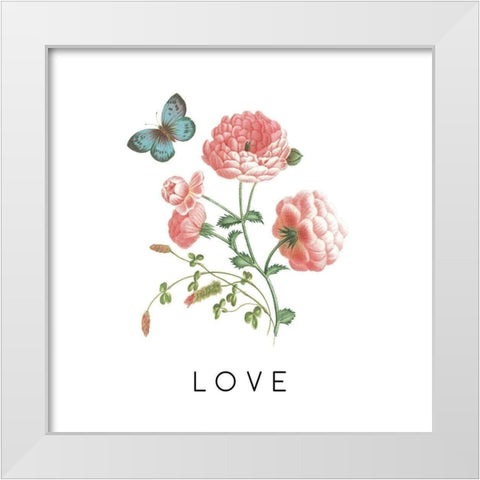 Victorian Garden Bright VII White Modern Wood Framed Art Print by Wild Apple Portfolio