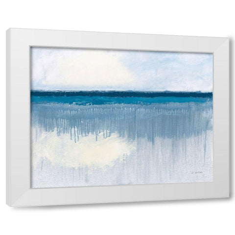 Seascape II White Modern Wood Framed Art Print by Wiens, James