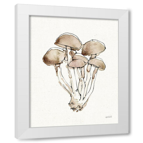 Fresh Farmhouse Mushrooms I White Modern Wood Framed Art Print by Tavoletti, Anne