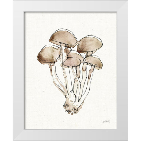 Fresh Farmhouse Mushrooms I White Modern Wood Framed Art Print by Tavoletti, Anne