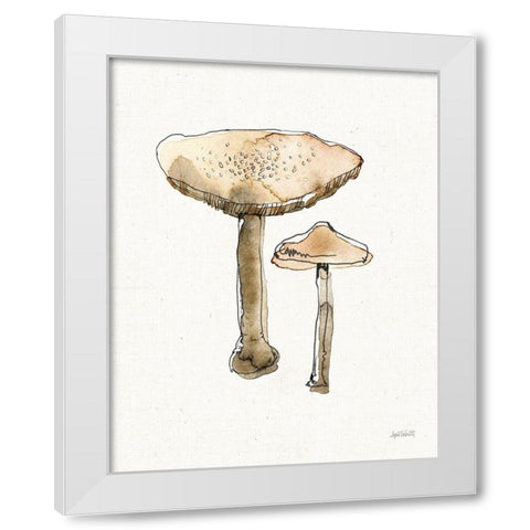 Fresh Farmhouse Mushrooms II White Modern Wood Framed Art Print by Tavoletti, Anne