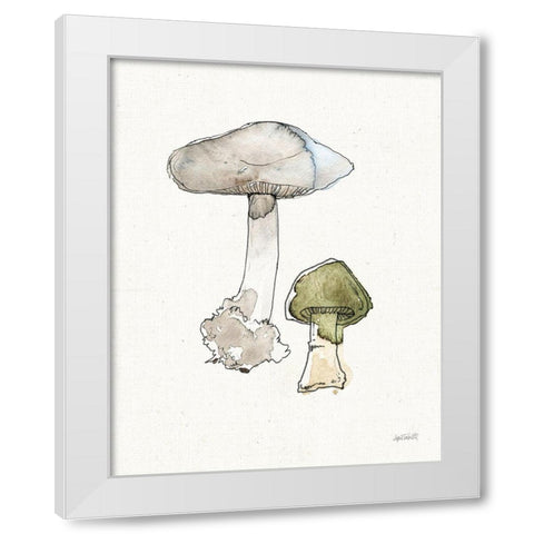 Fresh Farmhouse Mushrooms III White Modern Wood Framed Art Print by Tavoletti, Anne