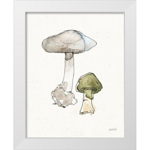 Fresh Farmhouse Mushrooms III White Modern Wood Framed Art Print by Tavoletti, Anne