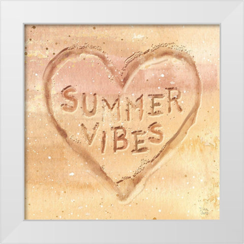 Ocean Breeze IX White Modern Wood Framed Art Print by June, Dina