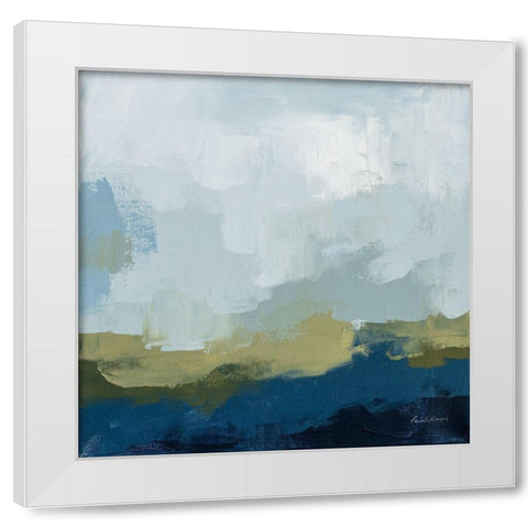 Peak White Modern Wood Framed Art Print by Munger, Pamela