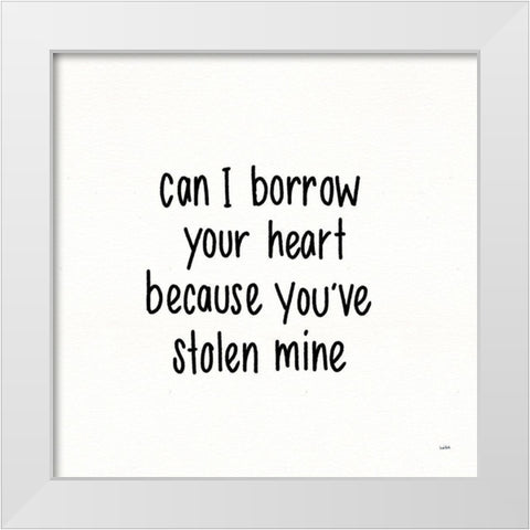 Pickup Lines II White Modern Wood Framed Art Print by York, Leah