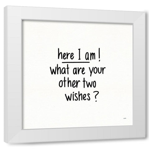 Pickup Lines III White Modern Wood Framed Art Print by York, Leah