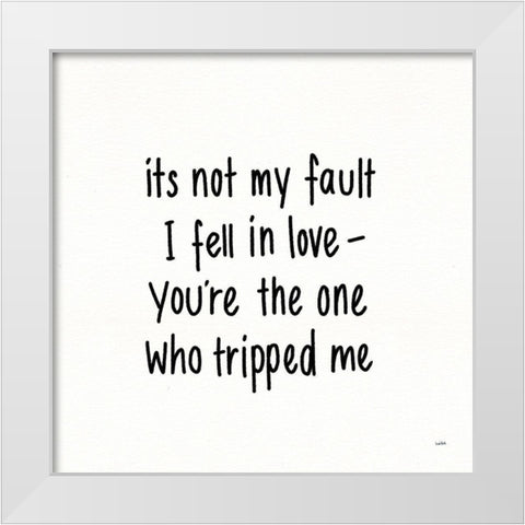 Pickup Lines IV White Modern Wood Framed Art Print by York, Leah