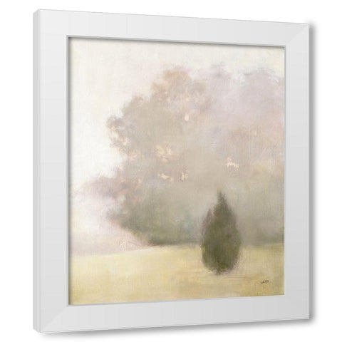 Near Oaks III White Modern Wood Framed Art Print by Purinton, Julia