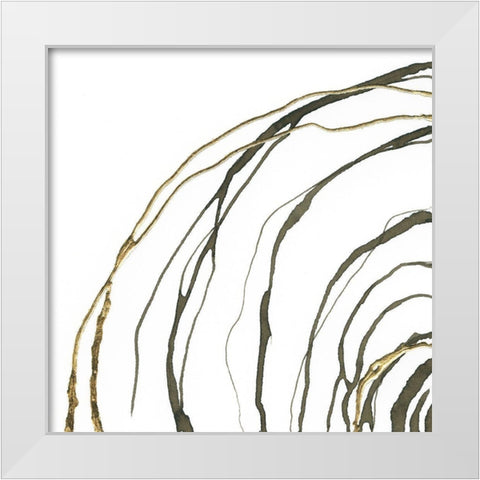 Not Quite Concentric I White Modern Wood Framed Art Print by Paschke, Chris
