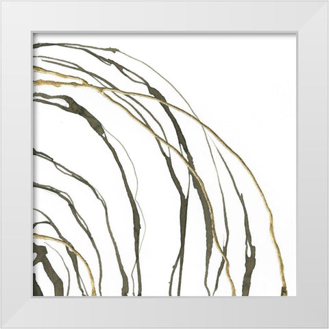 Not Quite Concentric II White Modern Wood Framed Art Print by Paschke, Chris