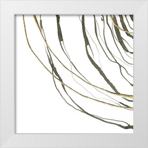 Not Quite Concentric III White Modern Wood Framed Art Print by Paschke, Chris