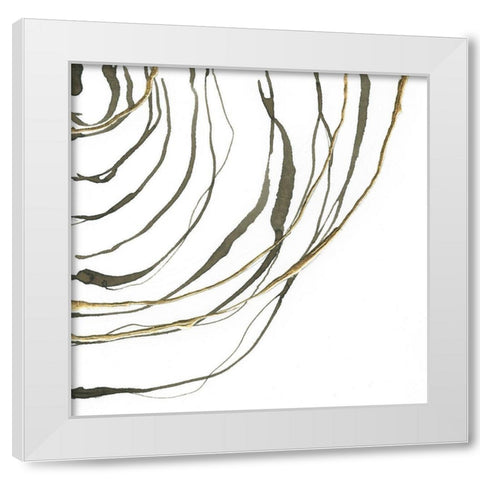 Not Quite Concentric IV White Modern Wood Framed Art Print by Paschke, Chris