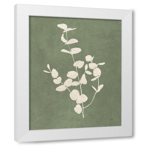 Botanical Study II Forest Green White Modern Wood Framed Art Print by Purinton, Julia