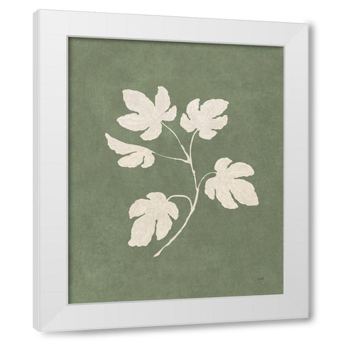 Botanical Study III Forest Green White Modern Wood Framed Art Print by Purinton, Julia