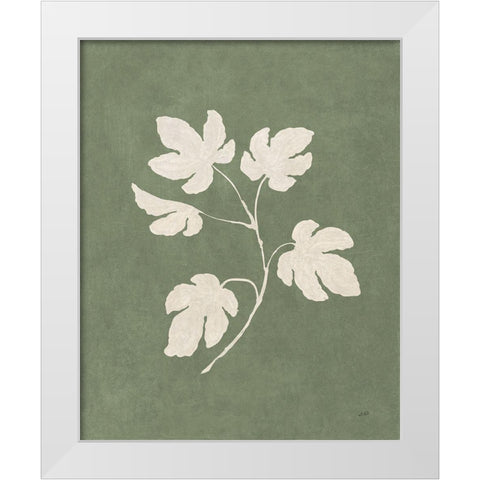 Botanical Study III Forest Green White Modern Wood Framed Art Print by Purinton, Julia