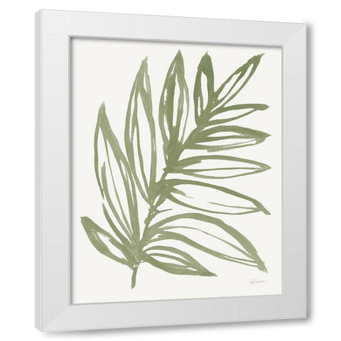 Nature in Sage I White Modern Wood Framed Art Print by Schlabach, Sue