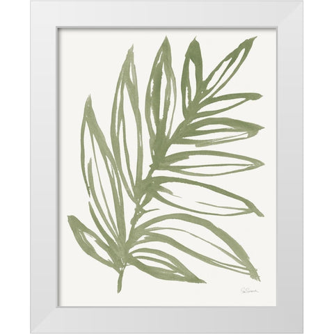 Nature in Sage I White Modern Wood Framed Art Print by Schlabach, Sue