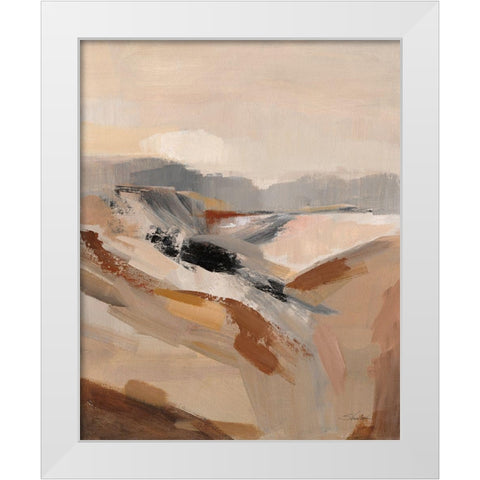 Distant Forest I White Modern Wood Framed Art Print by Vassileva, Silvia