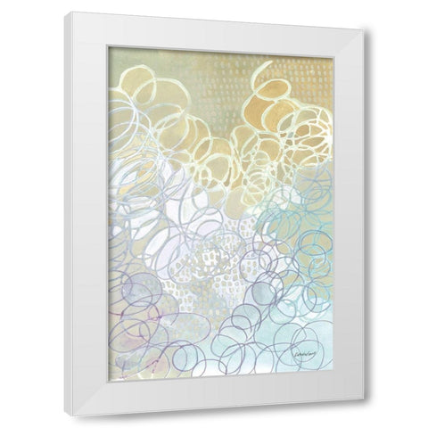 Ecstatic White Modern Wood Framed Art Print by Lovell, Kathrine