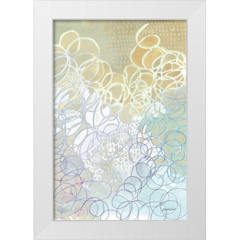 Ecstatic White Modern Wood Framed Art Print by Lovell, Kathrine