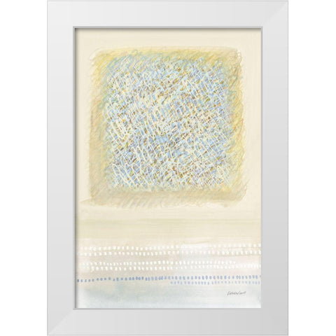 No Signal White Modern Wood Framed Art Print by Lovell, Kathrine