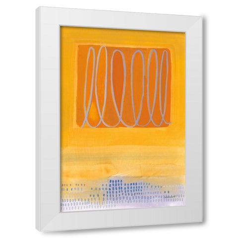 Wireless White Modern Wood Framed Art Print by Lovell, Kathrine