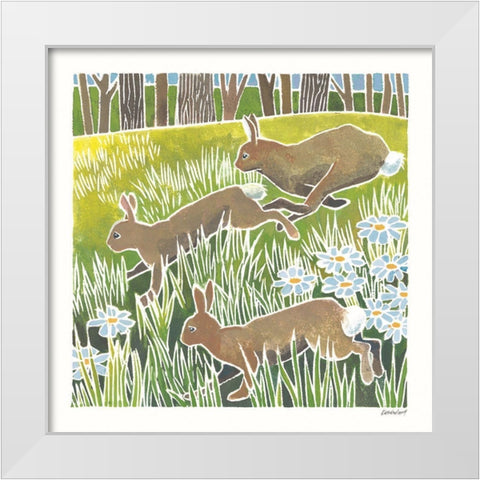 Wild Woodland II White Modern Wood Framed Art Print by Lovell, Kathrine