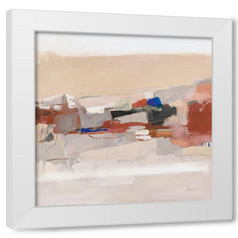 Moab Neutral White Modern Wood Framed Art Print by Munger, Pamela
