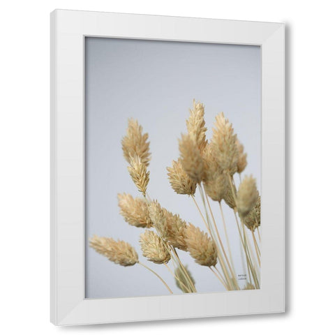 Wistful White Modern Wood Framed Art Print by Larson, Nathan