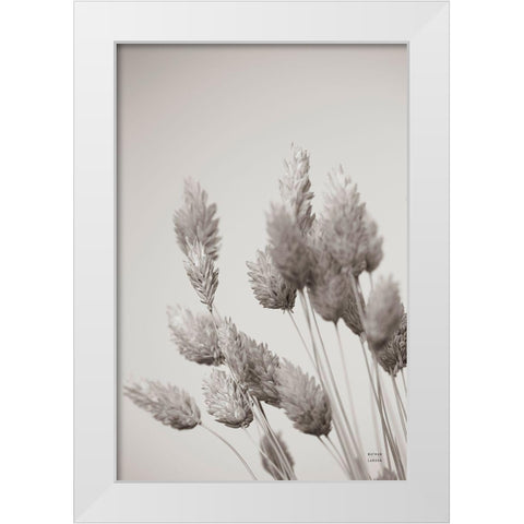 Wistful BW White Modern Wood Framed Art Print by Larson, Nathan