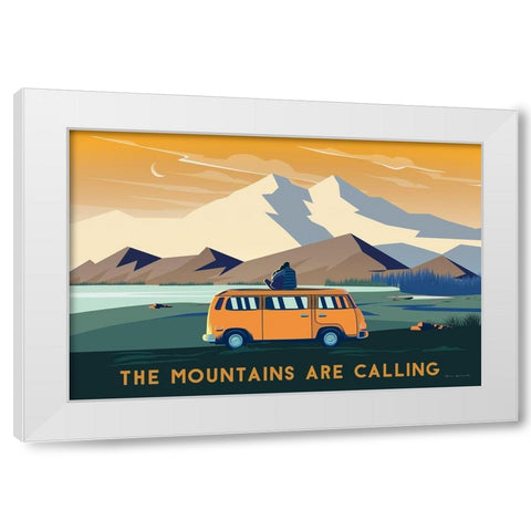 Wild Adventure I White Modern Wood Framed Art Print by Escalante, Omar