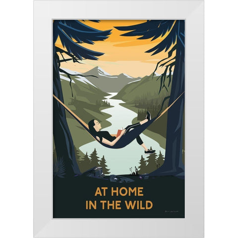 Wild Adventure II White Modern Wood Framed Art Print by Escalante, Omar