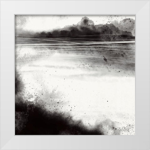 Misty Landscape I White Modern Wood Framed Art Print by Tavoletti, Anne