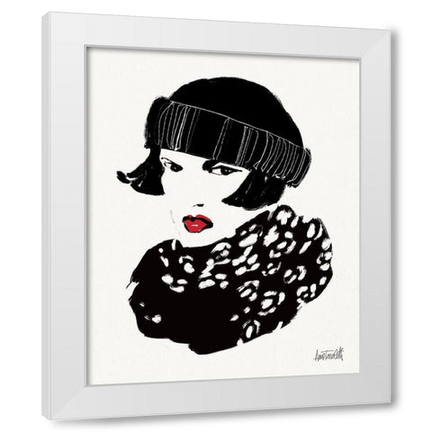 Beret and Scarf II White Modern Wood Framed Art Print by Tavoletti, Anne